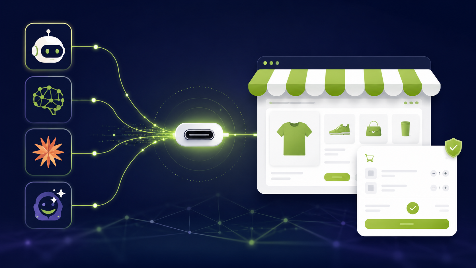 Shopify MCP connecting Claude and AI shopping agents to a store 2026