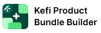 Kefi Product Bundle Builder logo with a green plus sign on a white background