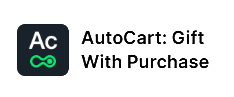 AutoCart logo with text 'Gift With Purchase' on a white background